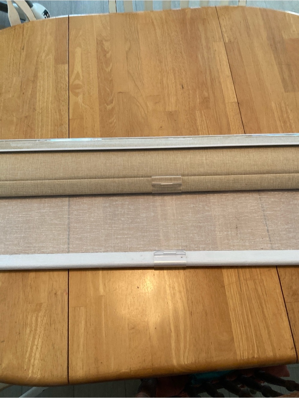 Duel Roller Shades- Beige/White